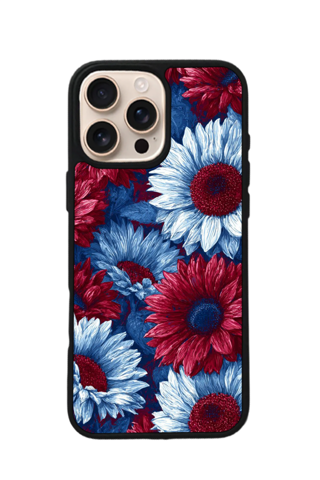 iPhone 15 Pro Uyumlu Cicek Tasarımlı Glossy Premium Kılıf