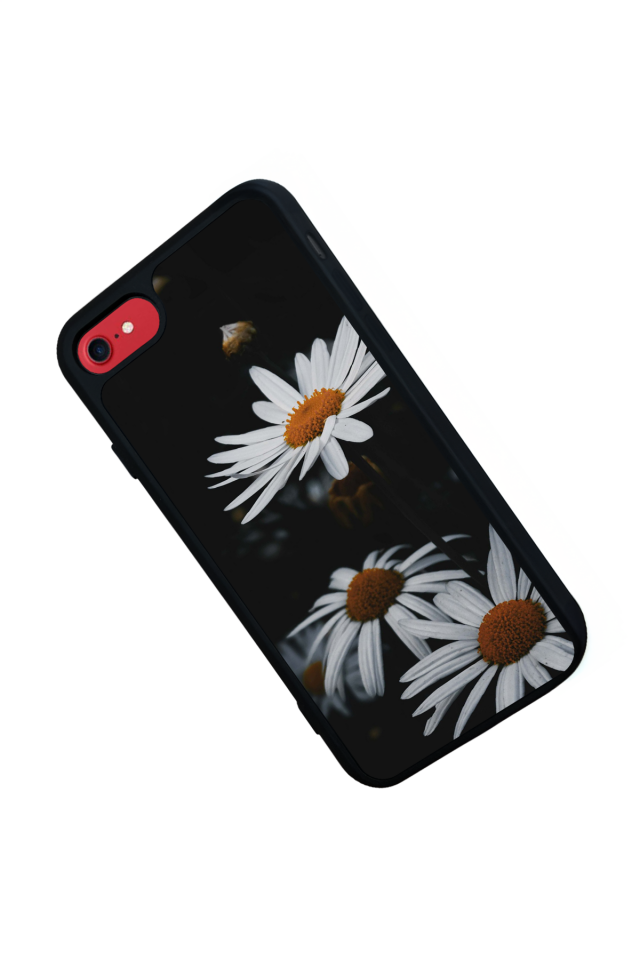 iPhone 8 Uyumlu Cicek Tasarımlı Glossy Premium Kılıf