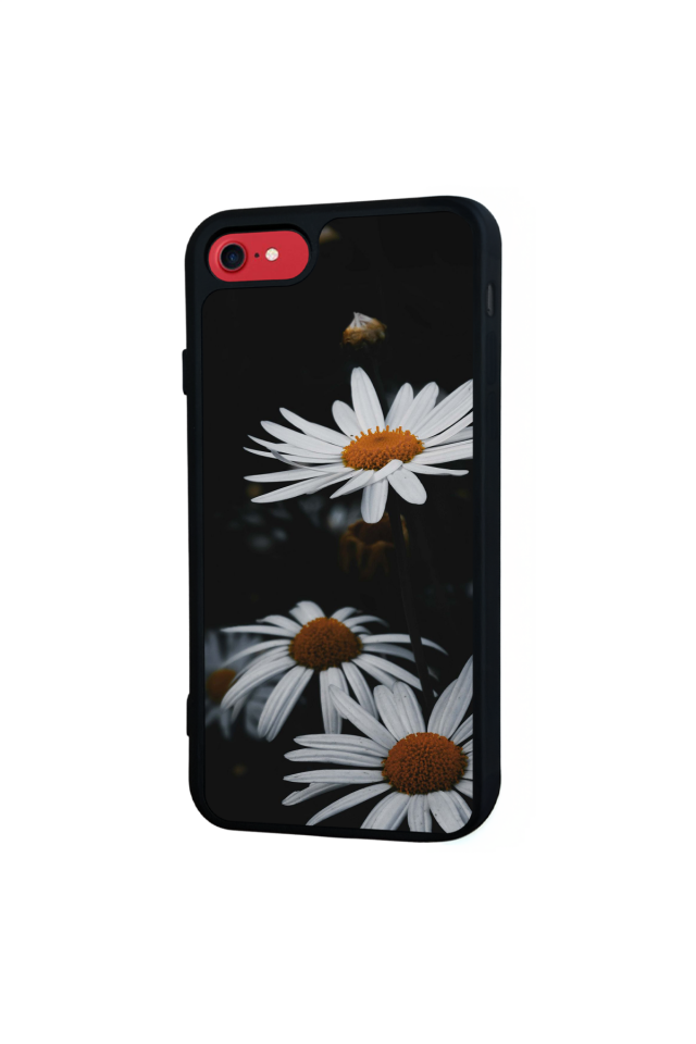 iPhone 8 Uyumlu Cicek Tasarımlı Glossy Premium Kılıf