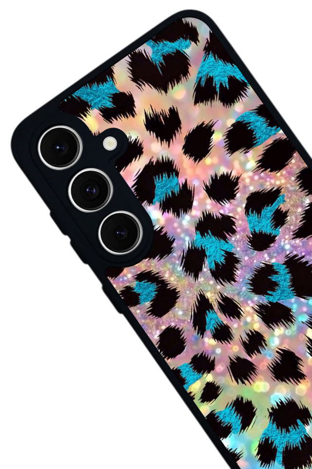 Samsung Galaxy A16 Uyumlu Hologram Leopar Tasarımlı Glossy Premium Kılıf