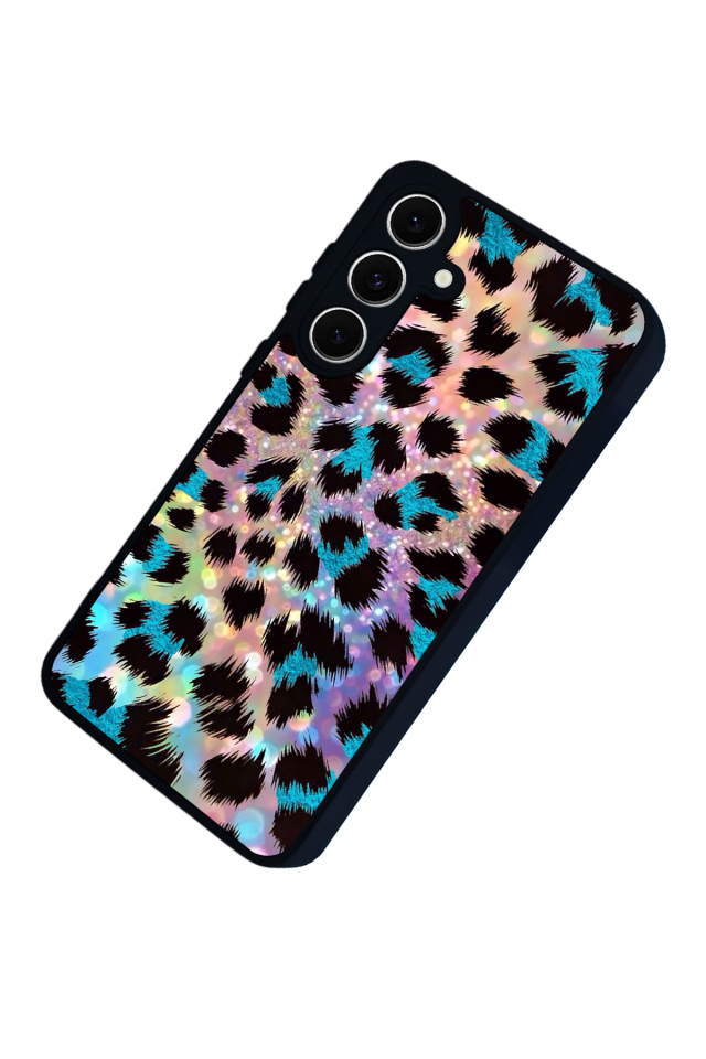 Samsung Galaxy A16 Uyumlu Hologram Leopar Tasarımlı Glossy Premium Kılıf