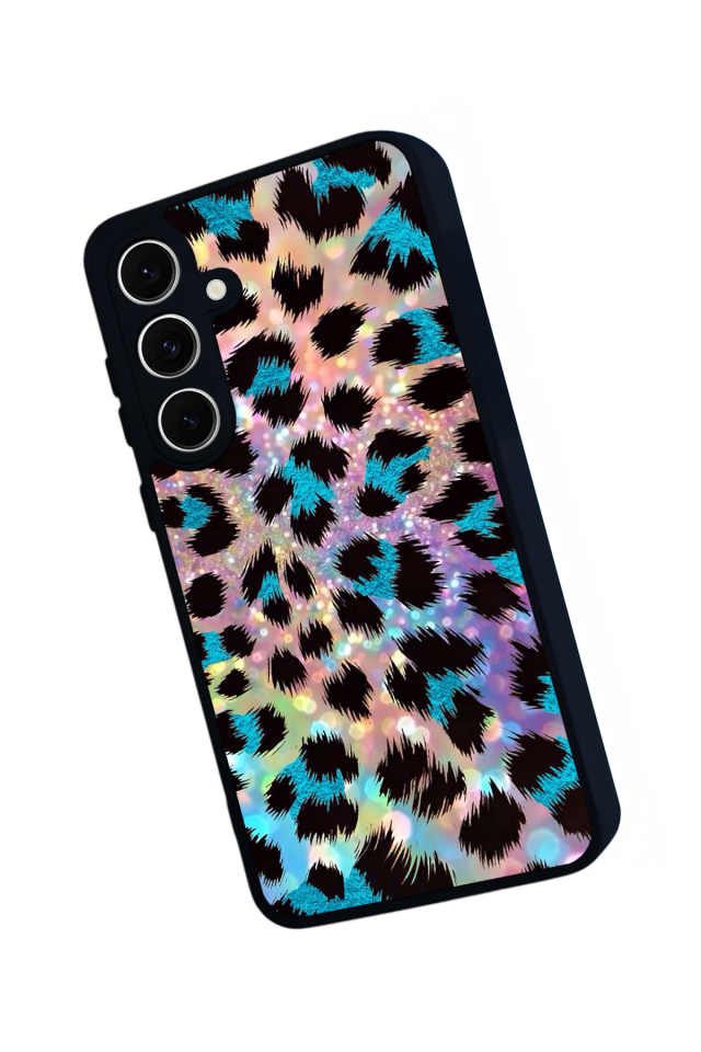 Samsung Galaxy A16 Uyumlu Hologram Leopar Tasarımlı Glossy Premium Kılıf