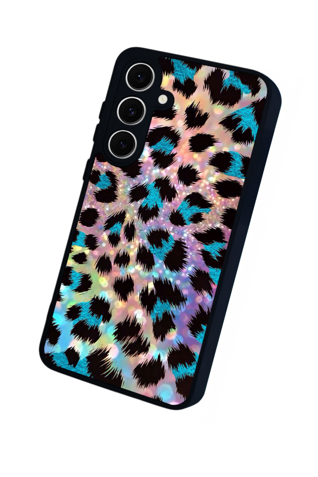 Samsung Galaxy A16 Uyumlu Hologram Leopar Tasarımlı Glossy Premium Kılıf