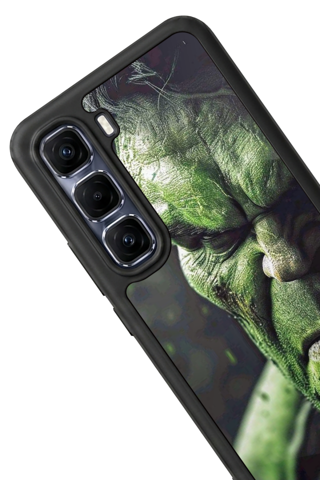 Infinix Hot 60 Pro Plus Uyumlu Hulk Tasarımlı Glossy Premium Kılıf