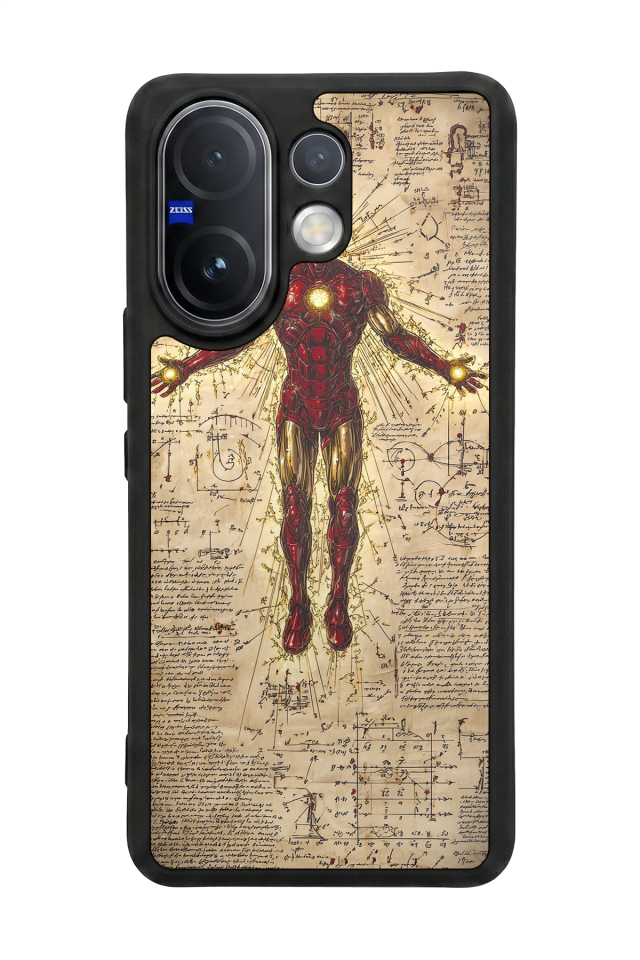 Vivo V60 Uyumlu Iron Man ( Demir Adam ) Tasarımlı Glossy Premium Kılıf