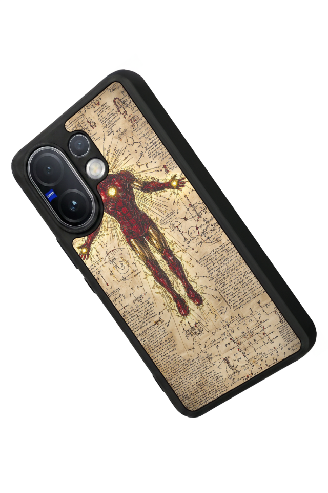Vivo V60 Uyumlu Iron Man ( Demir Adam ) Tasarımlı Glossy Premium Kılıf