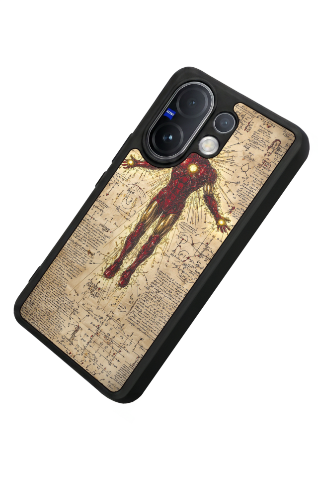 Vivo V60 Uyumlu Iron Man ( Demir Adam ) Tasarımlı Glossy Premium Kılıf