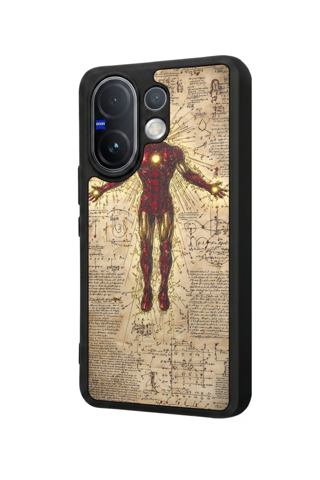 Vivo V60 Uyumlu Iron Man ( Demir Adam ) Tasarımlı Glossy Premium Kılıf