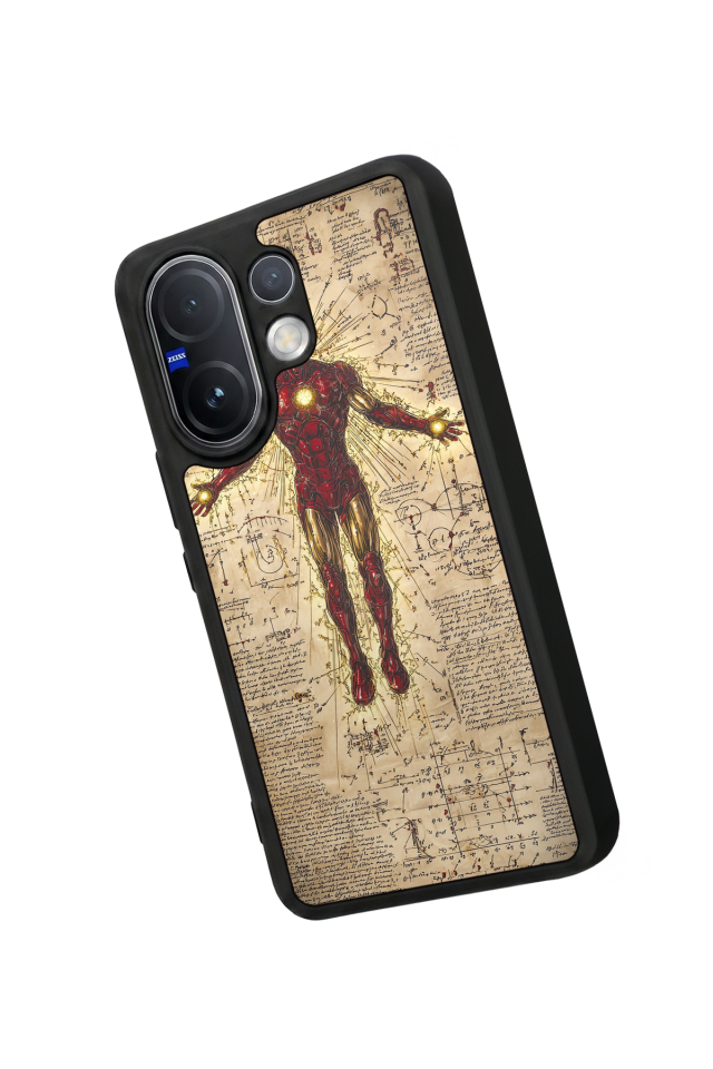 Vivo V60 Uyumlu Iron Man ( Demir Adam ) Tasarımlı Glossy Premium Kılıf
