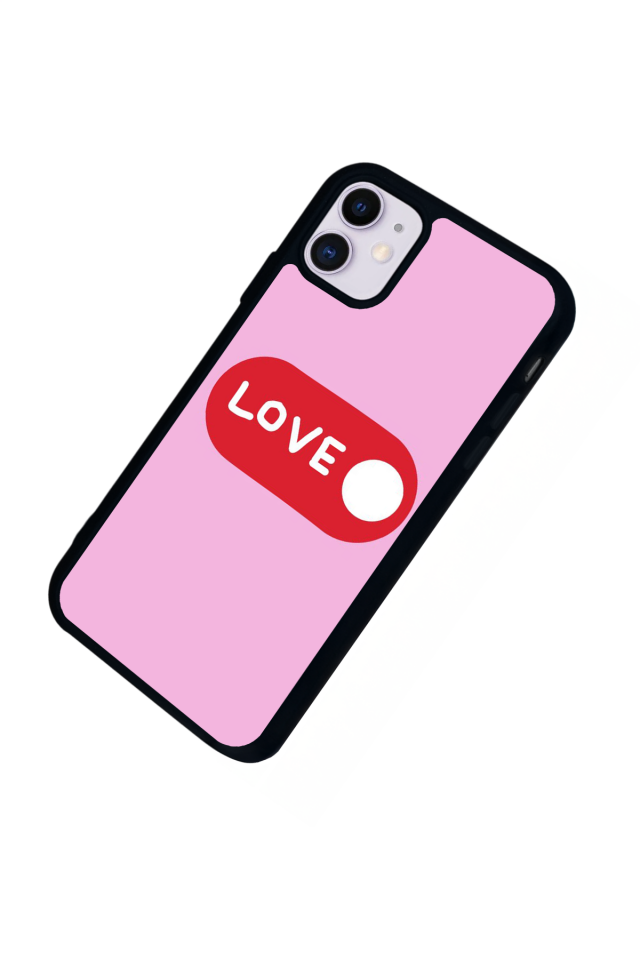 iPhone 11 Uyumlu Kalp Love Tasarımlı Glossy Premium Kılıf