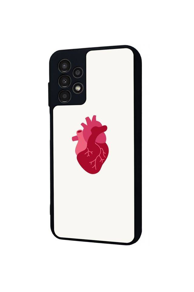 Samsung Galaxy A13 Uyumlu Kalp Love Tasarımlı Glossy Premium Kılıf
