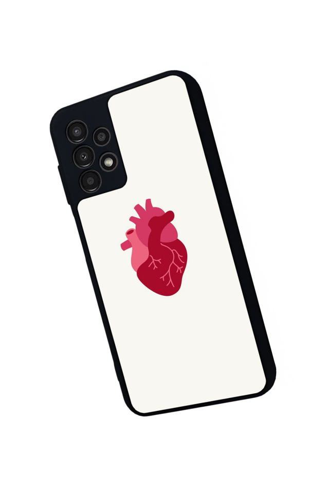 Samsung Galaxy A13 Uyumlu Kalp Love Tasarımlı Glossy Premium Kılıf