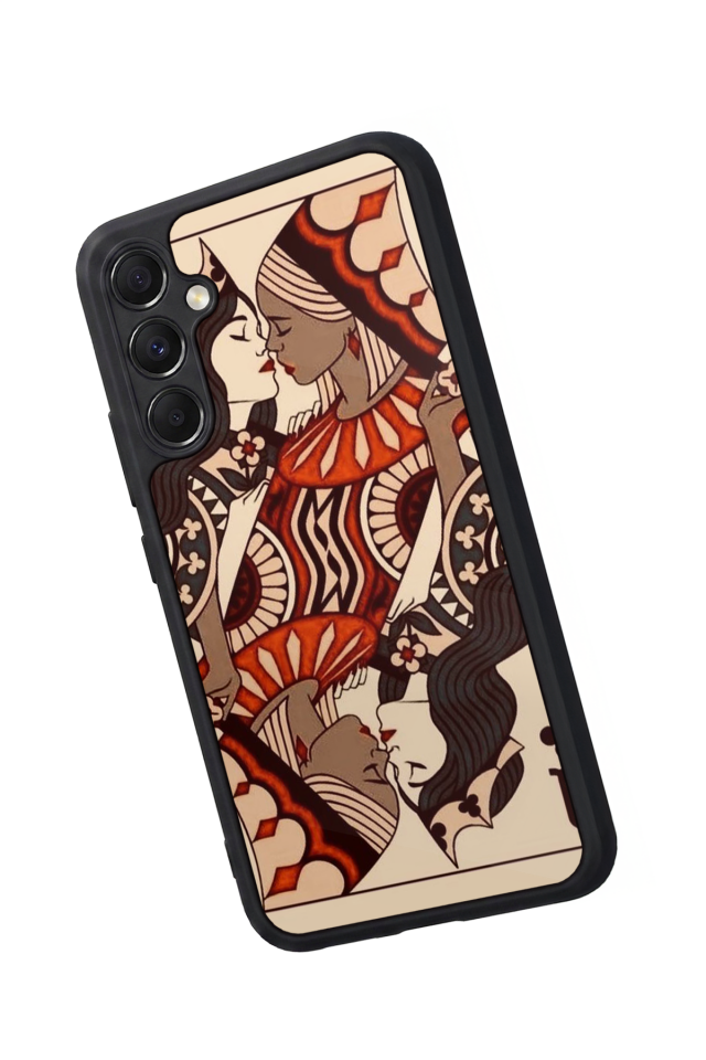 Samsung Galaxy M34 Uyumlu Kalp Love Tasarımlı Glossy Premium Kılıf