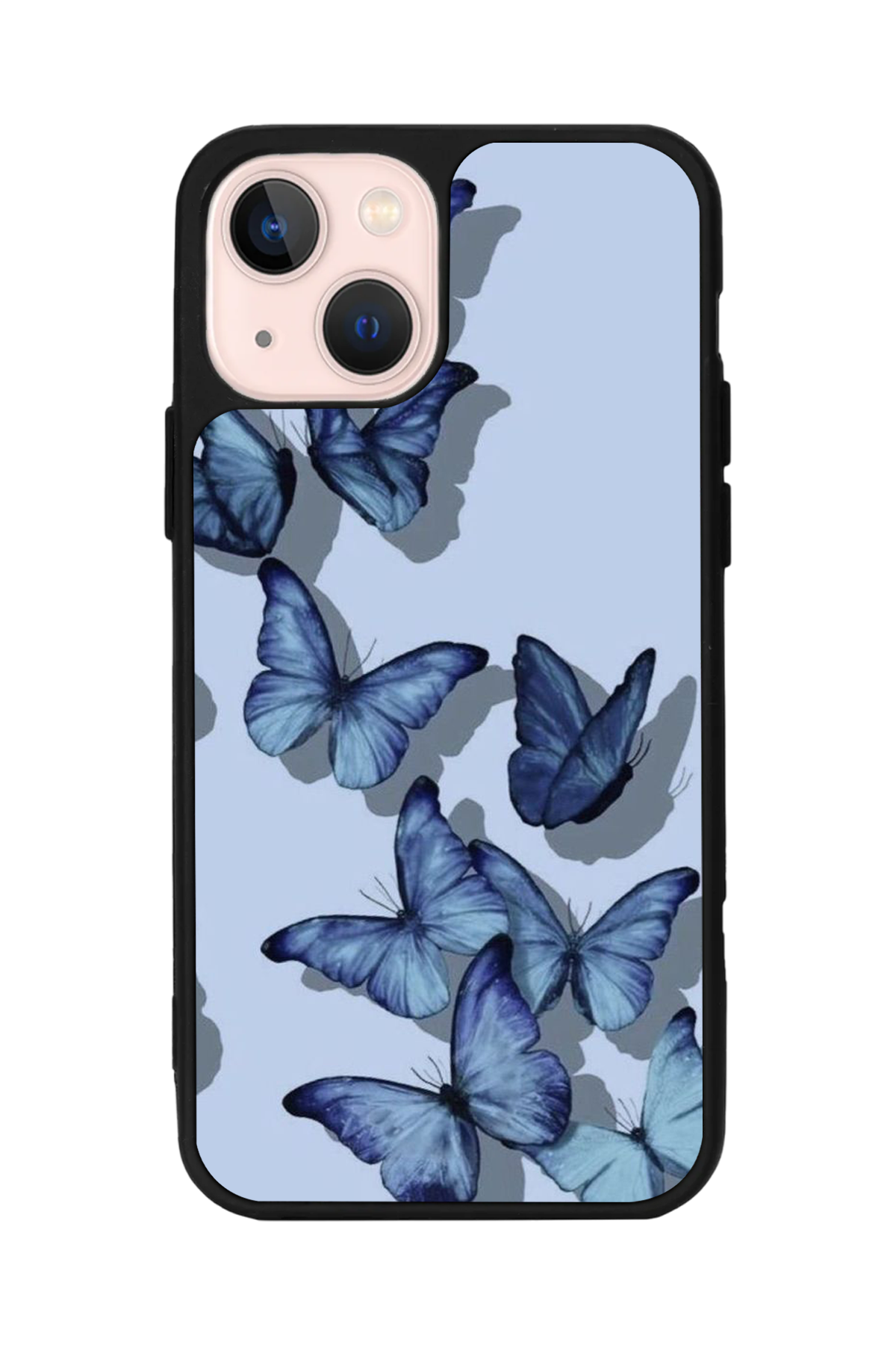 iPhone 15 Uyumlu Kelebek Tasarımlı Glossy Premium Kılıf