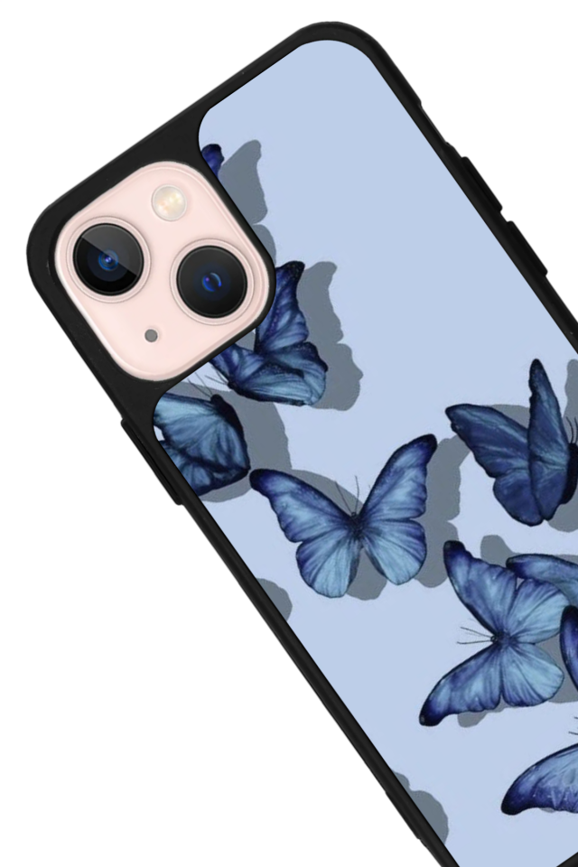 iPhone 15 Uyumlu Kelebek Tasarımlı Glossy Premium Kılıf