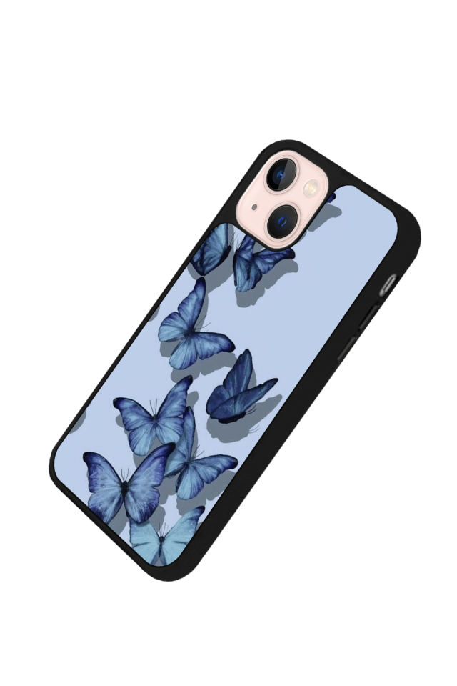 iPhone 15 Uyumlu Kelebek Tasarımlı Glossy Premium Kılıf
