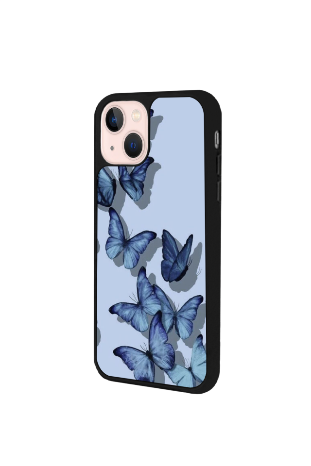 iPhone 15 Uyumlu Kelebek Tasarımlı Glossy Premium Kılıf