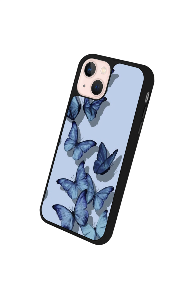 iPhone 15 Uyumlu Kelebek Tasarımlı Glossy Premium Kılıf