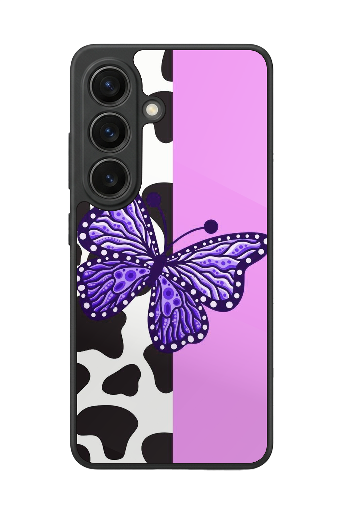 Samsung Galaxy S26 Uyumlu Kelebek Tasarımlı Glossy Premium Kılıf