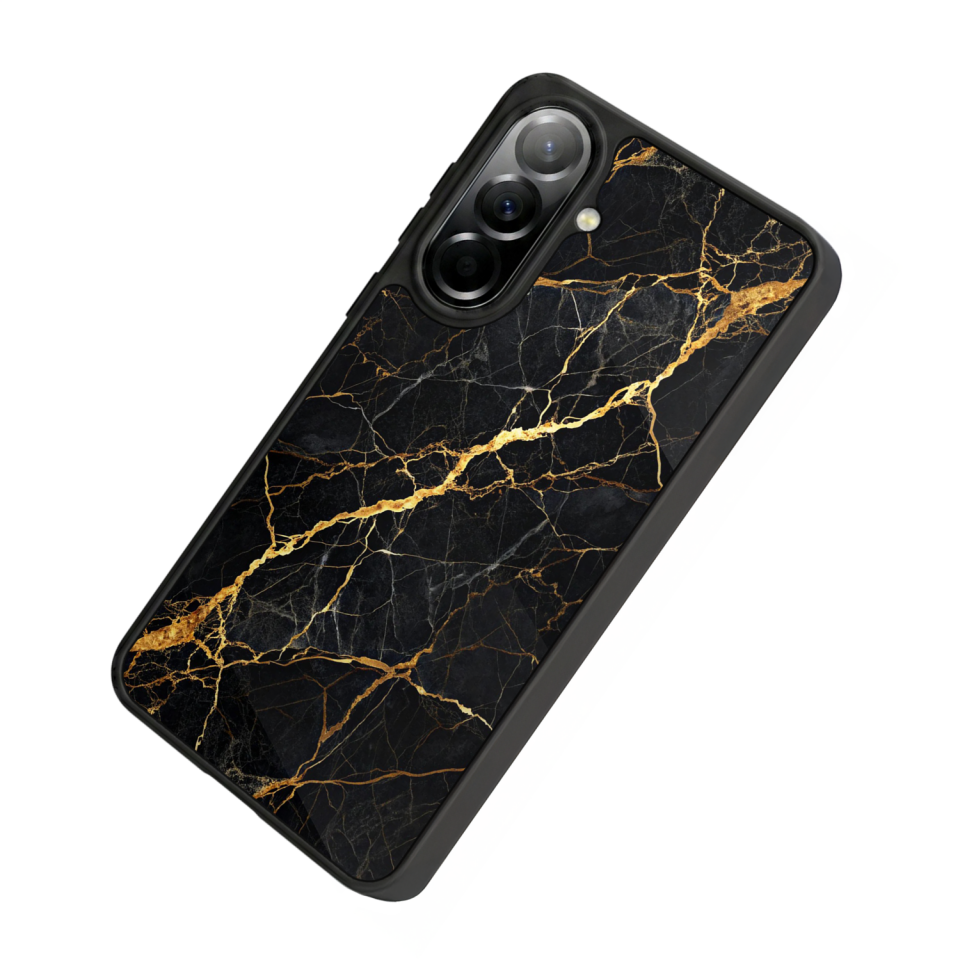 Samsung Galaxy A37 Uyumlu Mermer Marble Tasarımlı Glossy Premium Kılıf