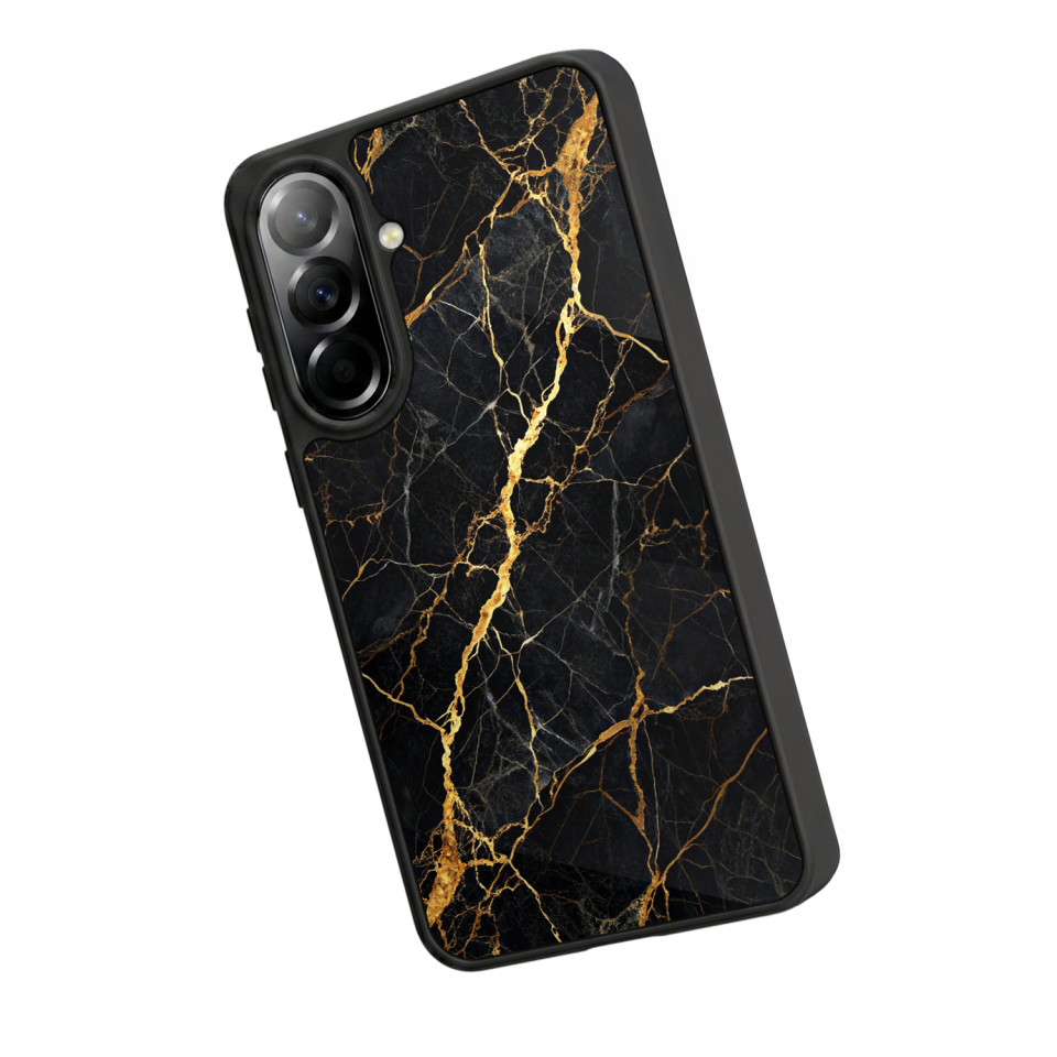 Samsung Galaxy A37 Uyumlu Mermer Marble Tasarımlı Glossy Premium Kılıf
