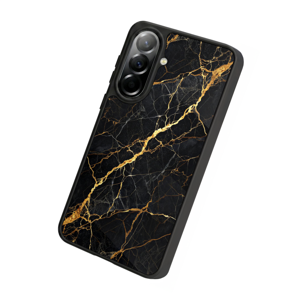 Samsung Galaxy A37 Uyumlu Mermer Marble Tasarımlı Glossy Premium Kılıf