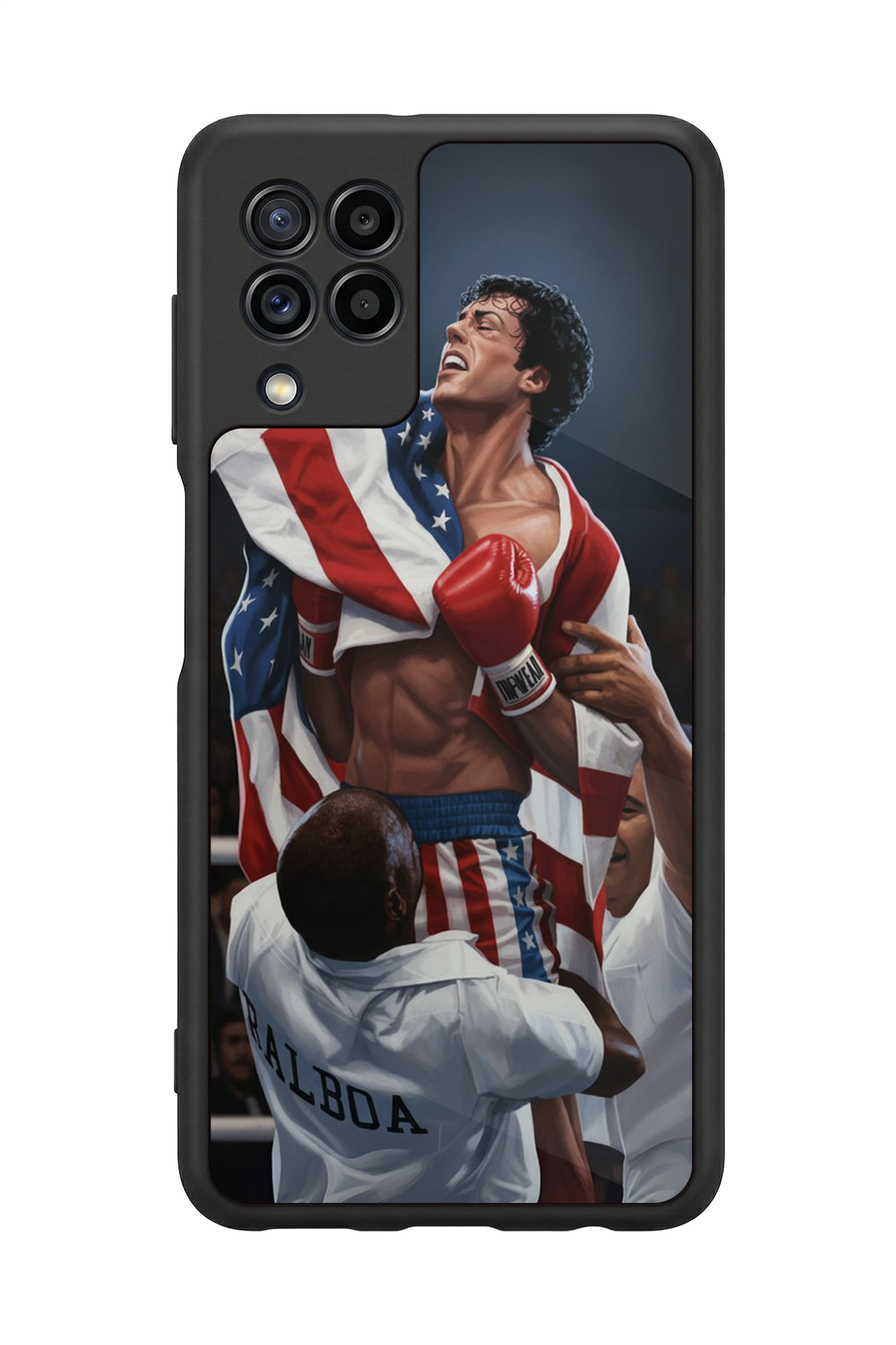 Samsung Galaxy M32 Uyumlu Rocky Tasarımlı Glossy Premium Kılıf