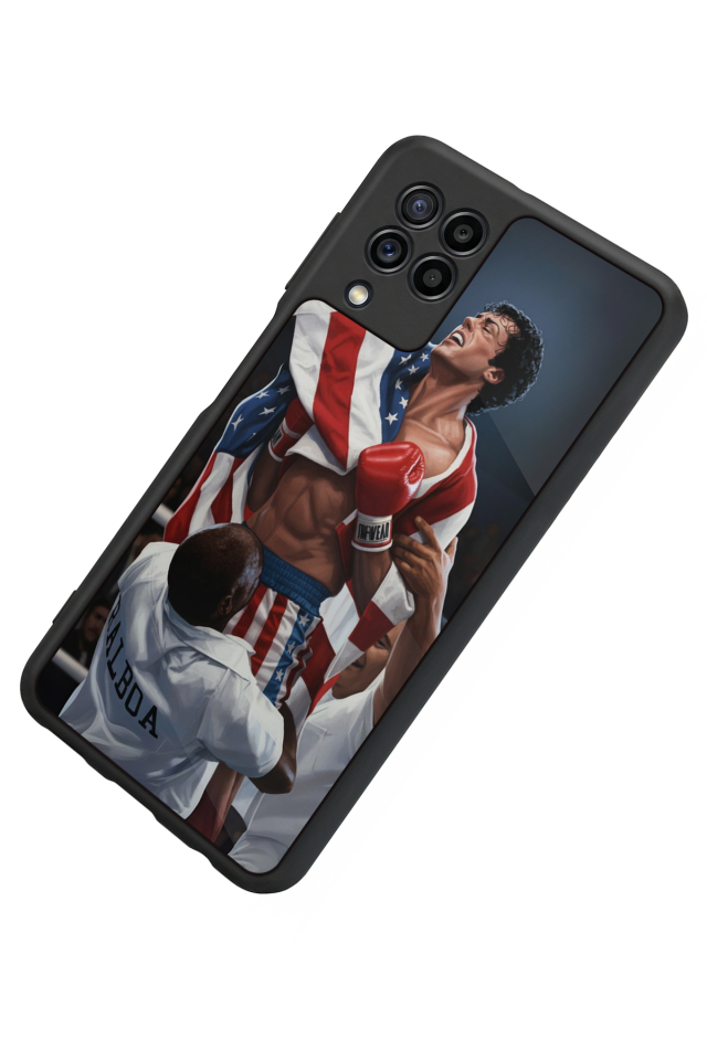 Samsung Galaxy M32 Uyumlu Rocky Tasarımlı Glossy Premium Kılıf