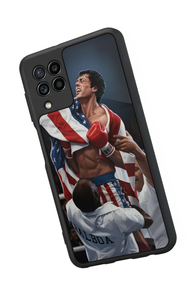 Samsung Galaxy M32 Uyumlu Rocky Tasarımlı Glossy Premium Kılıf