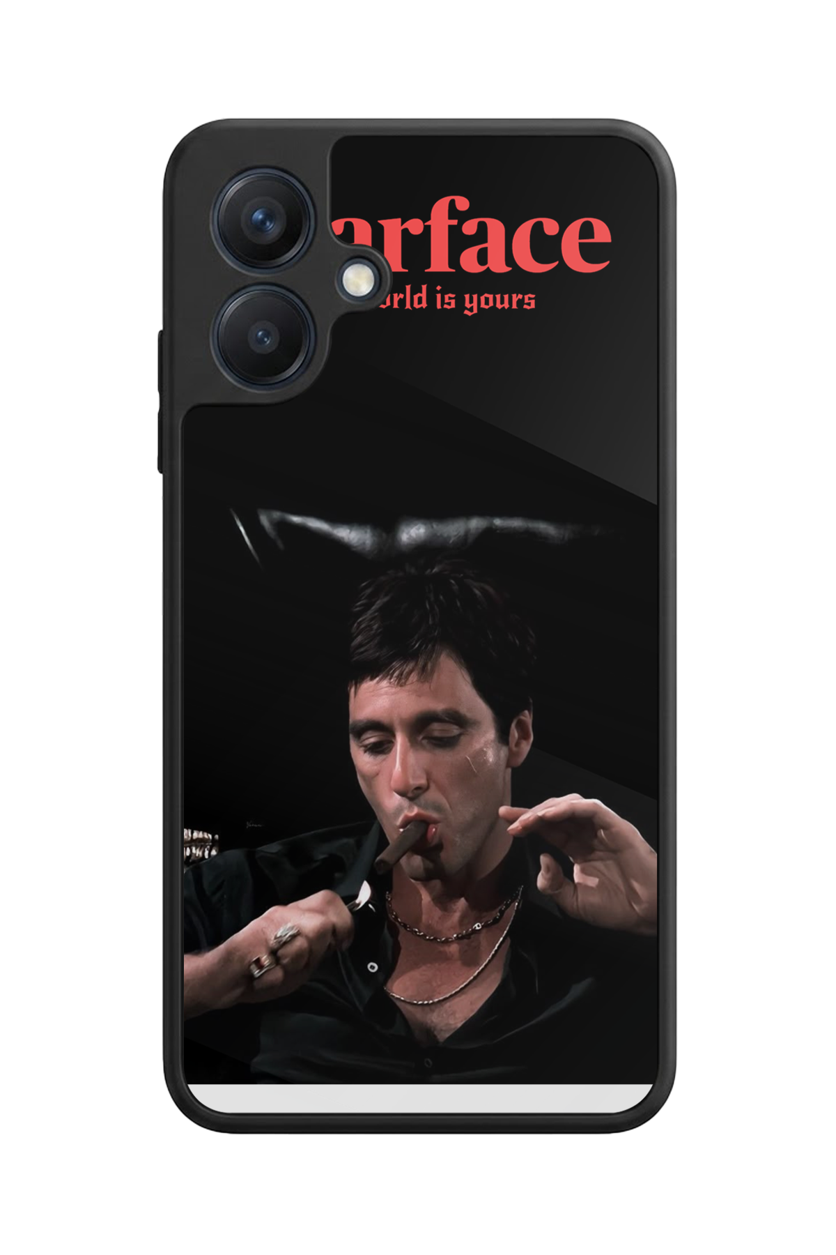 Samsung Galaxy A07 Uyumlu Scarface Tasarımlı Glossy Premium Kılıf