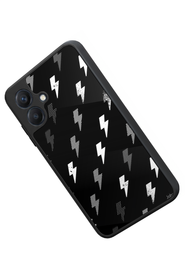 Samsung Galaxy A07 Uyumlu Simsek Tasarımlı Glossy Premium Kılıf