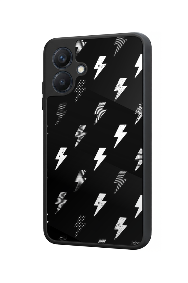 Samsung Galaxy A07 Uyumlu Simsek Tasarımlı Glossy Premium Kılıf