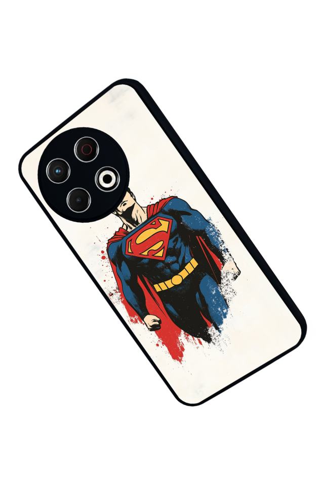 Tecno Spark 30 Pro Uyumlu Superman Tasarımlı Glossy Premium Kılıf