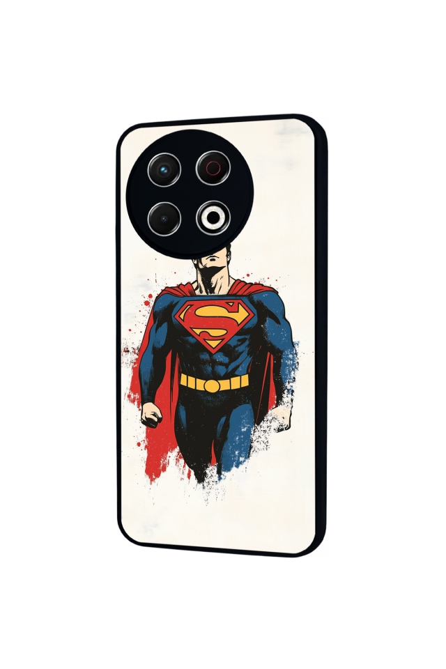 Tecno Spark 30 Pro Uyumlu Superman Tasarımlı Glossy Premium Kılıf