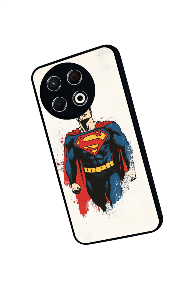 Tecno Spark 30 Pro Uyumlu Superman Tasarımlı Glossy Premium Kılıf