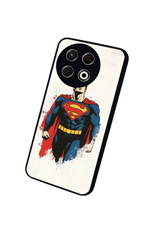 Tecno Spark 30 Pro Uyumlu Superman Tasarımlı Glossy Premium Kılıf