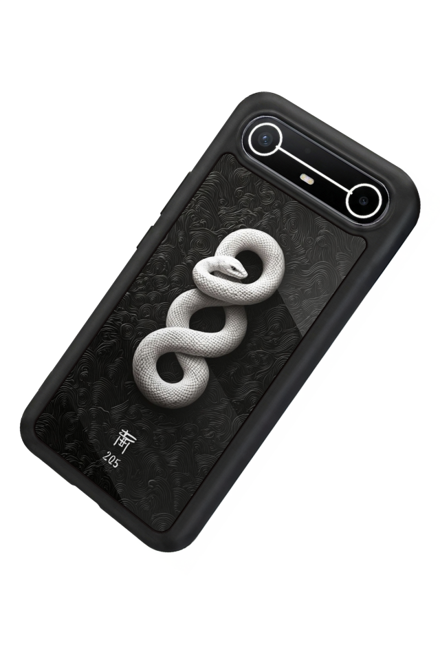 Tecno Spark Slim 5G Uyumlu Yılan Tasarımlı Glossy Premium Kılıf