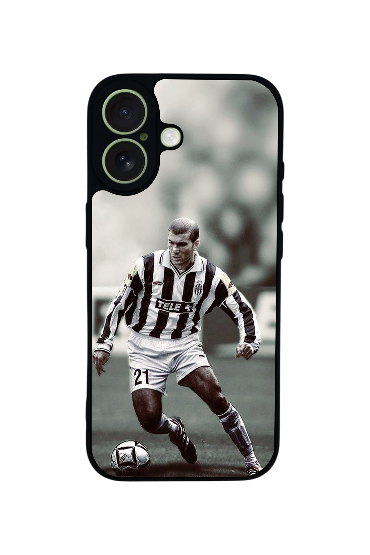 iPhone 17 Uyumlu Zidane Tasarımlı Glossy Premium Kılıf