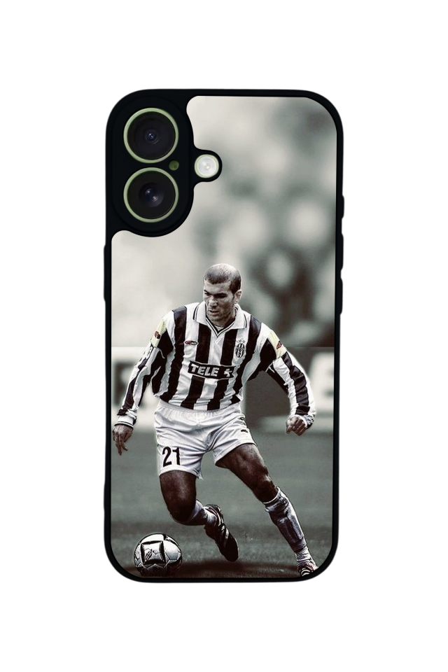 iPhone 17 Uyumlu Zidane Tasarımlı Glossy Premium Kılıf