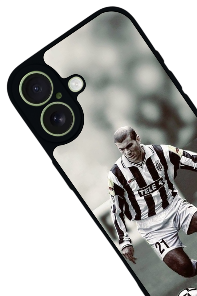 iPhone 17 Uyumlu Zidane Tasarımlı Glossy Premium Kılıf
