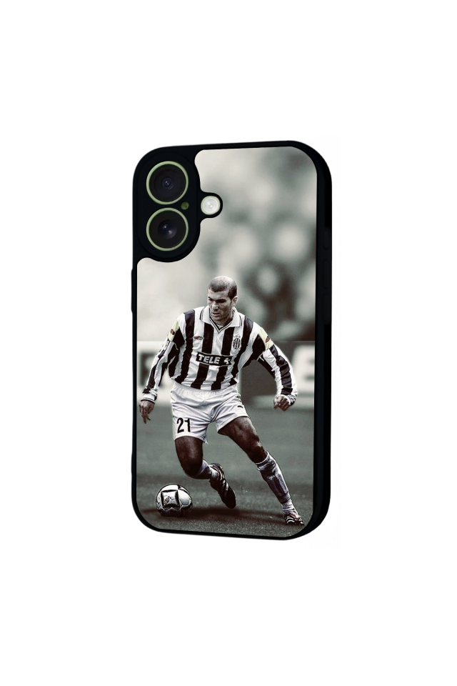 iPhone 17 Uyumlu Zidane Tasarımlı Glossy Premium Kılıf