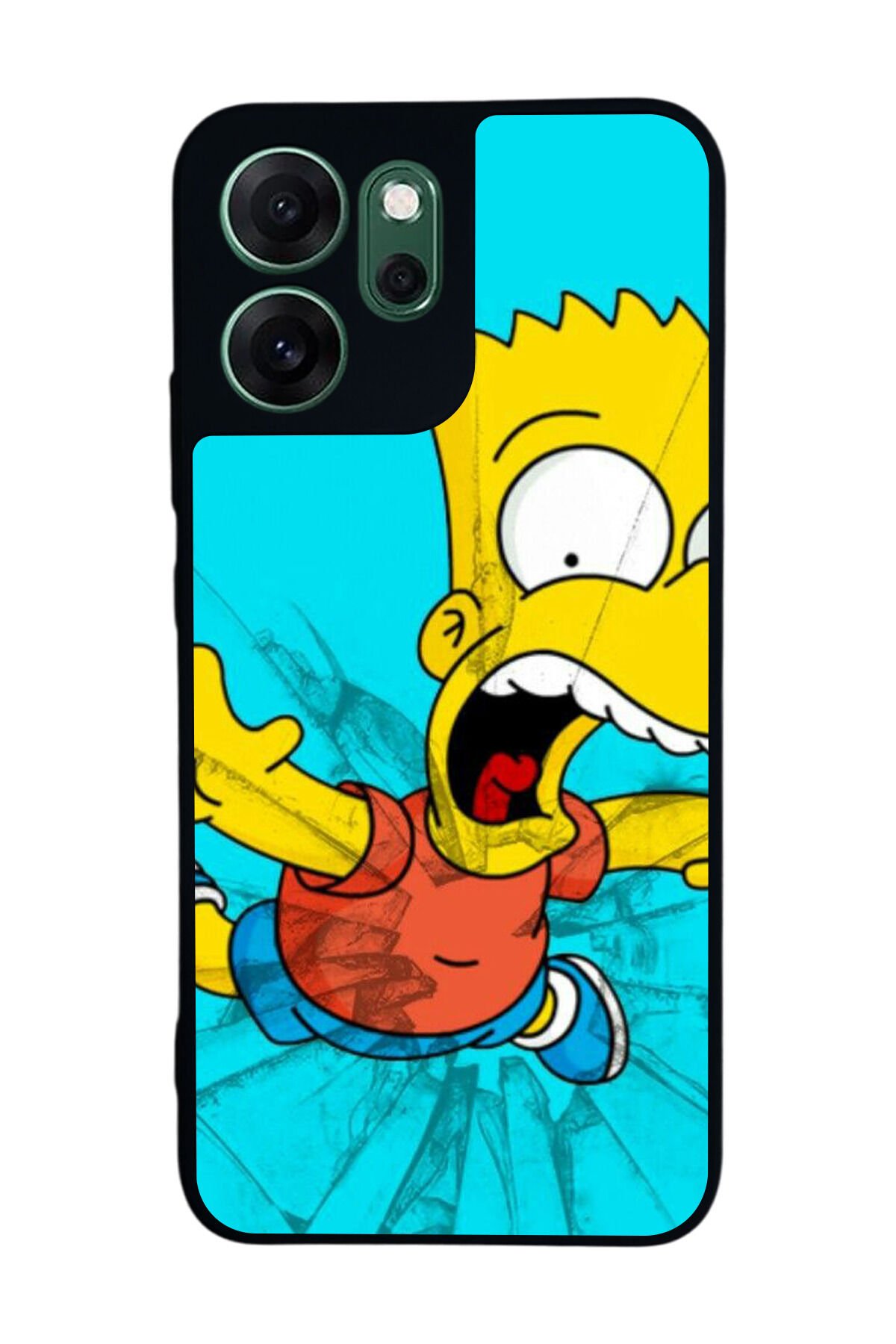 Oppo Reno 14F Uyumlu The Simpsons Tasarımlı Glossy Premium Kılıf