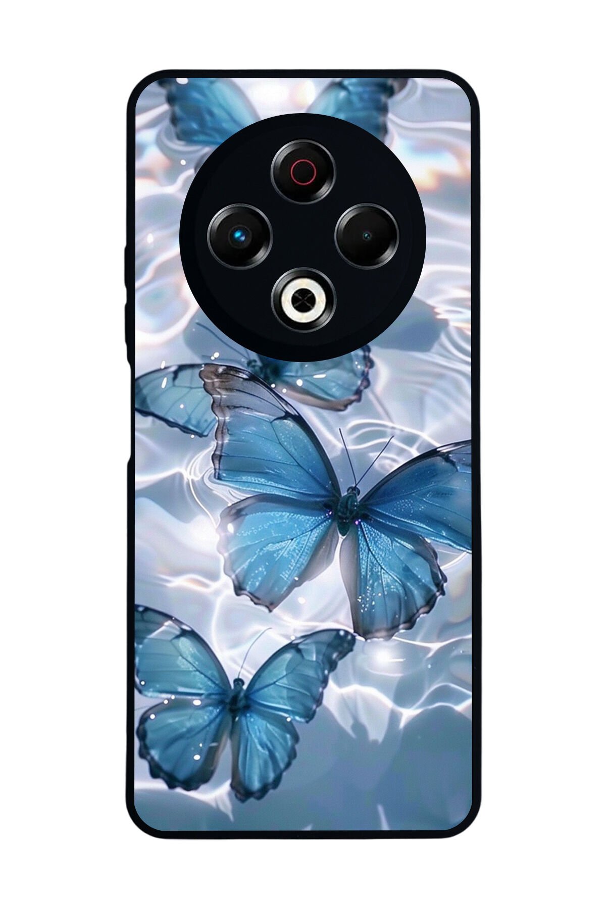 Tecno Spark 30 Uyumlu Kelebek Tasarımlı Glossy Premium Kılıf