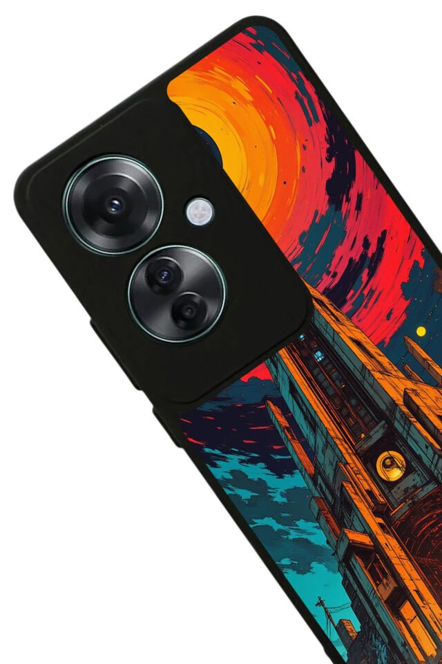 Oppo Reno 11F Uyumlu Abstract Tasarımlı Glossy Premium Kılıf