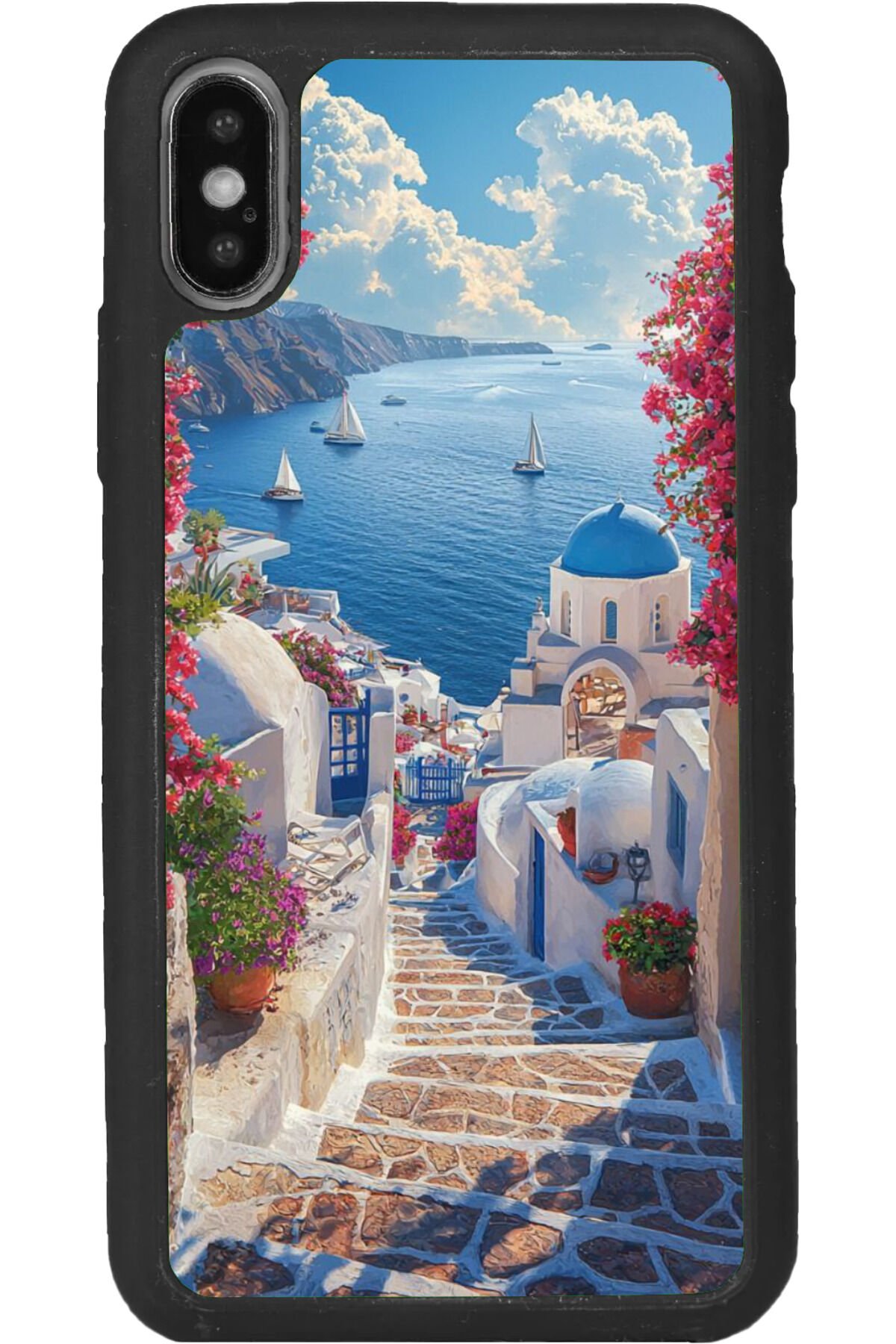 iPhone XS Max Uyumlu Mat Siyah uyumlu Kılıf – Yumuşak Silikon, Koruyucu, Şok Emici Kapak