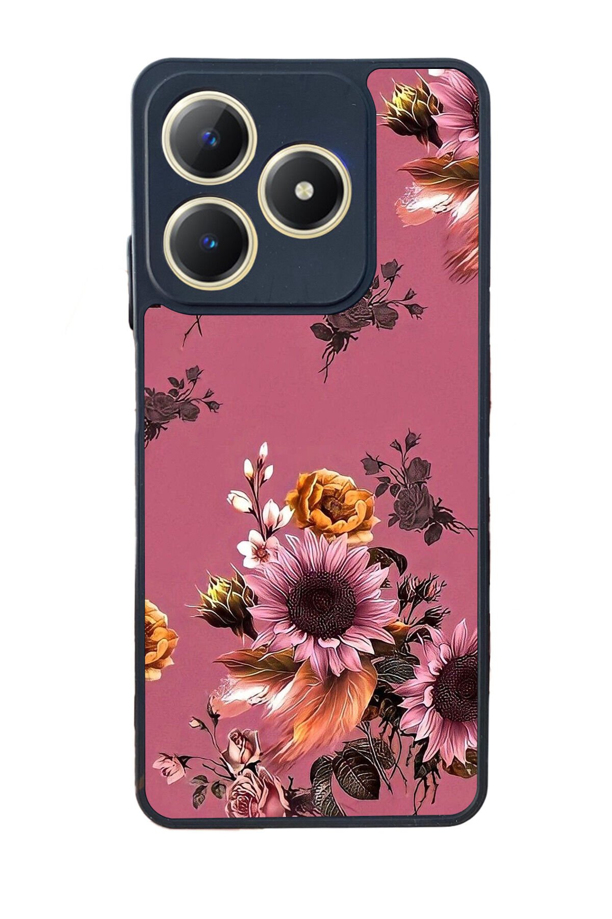 Realme C63 Mat Uyumlu Siyah Kılıf – Yumuşak Silikon, Koruyucu, Şok Emici Kapak