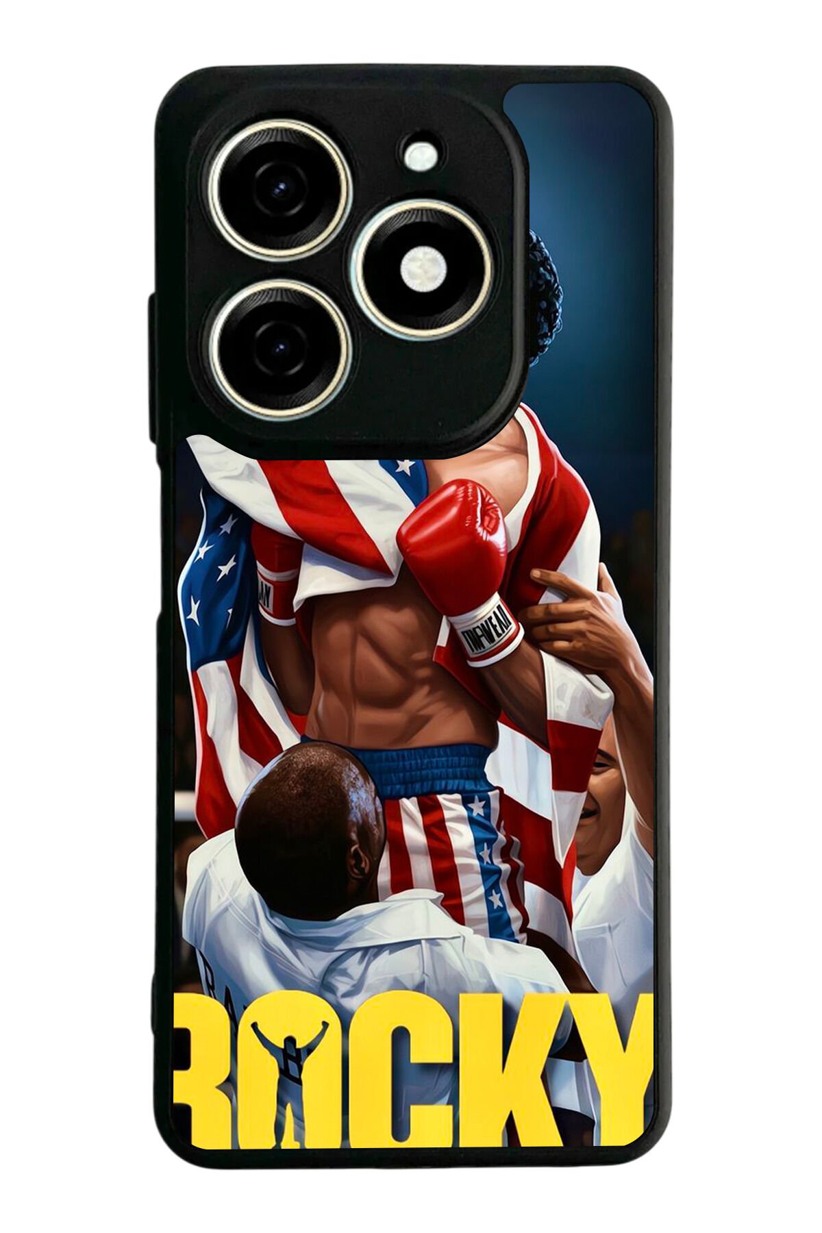 Infınıx Smart 8 Pro Uyumlu Rocky Tasarımlı Glossy Premium Kılıf