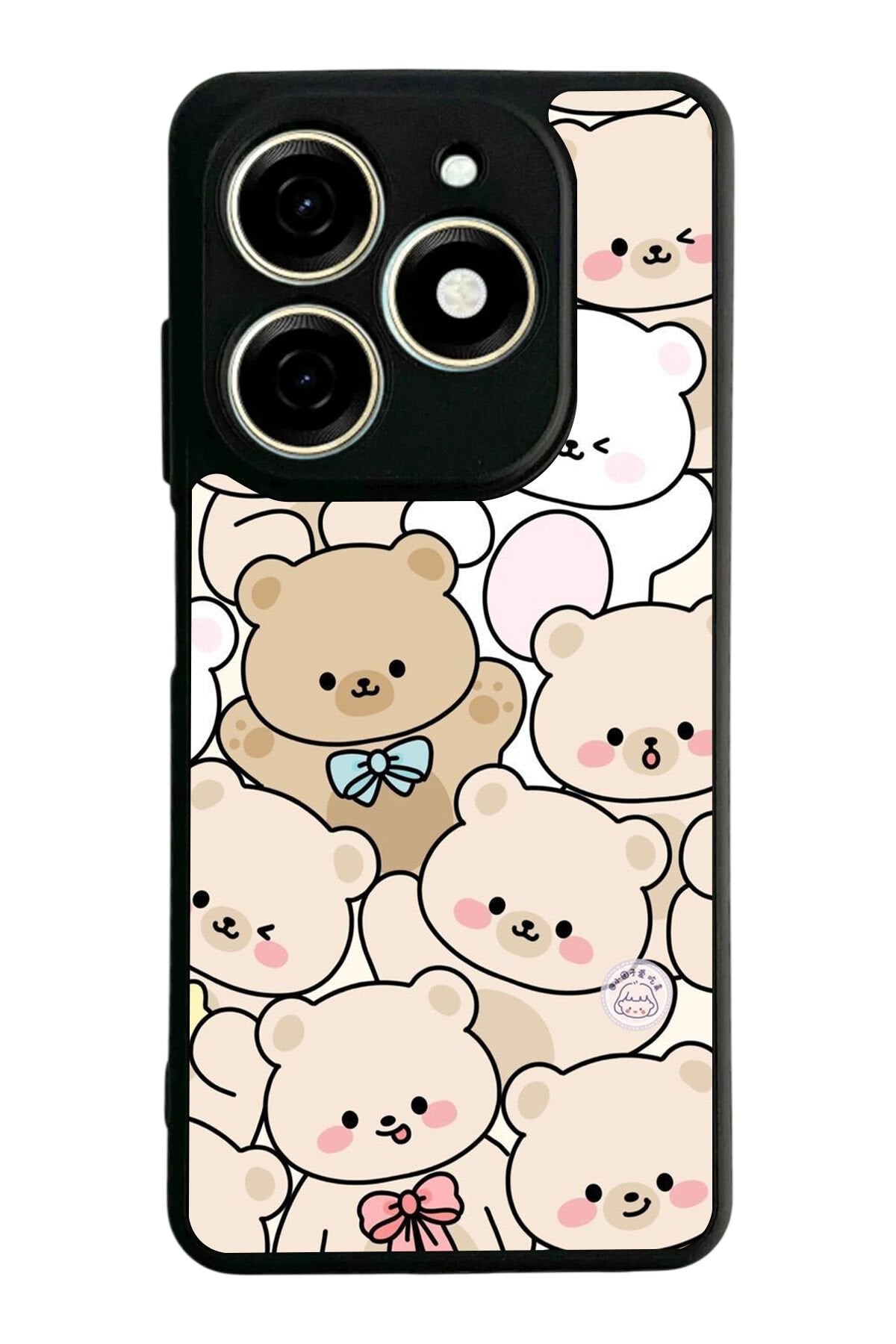 Infınıx Smart 8 Pro Uyumlu Ayı Tasarımlı Glossy Premium Kılıf