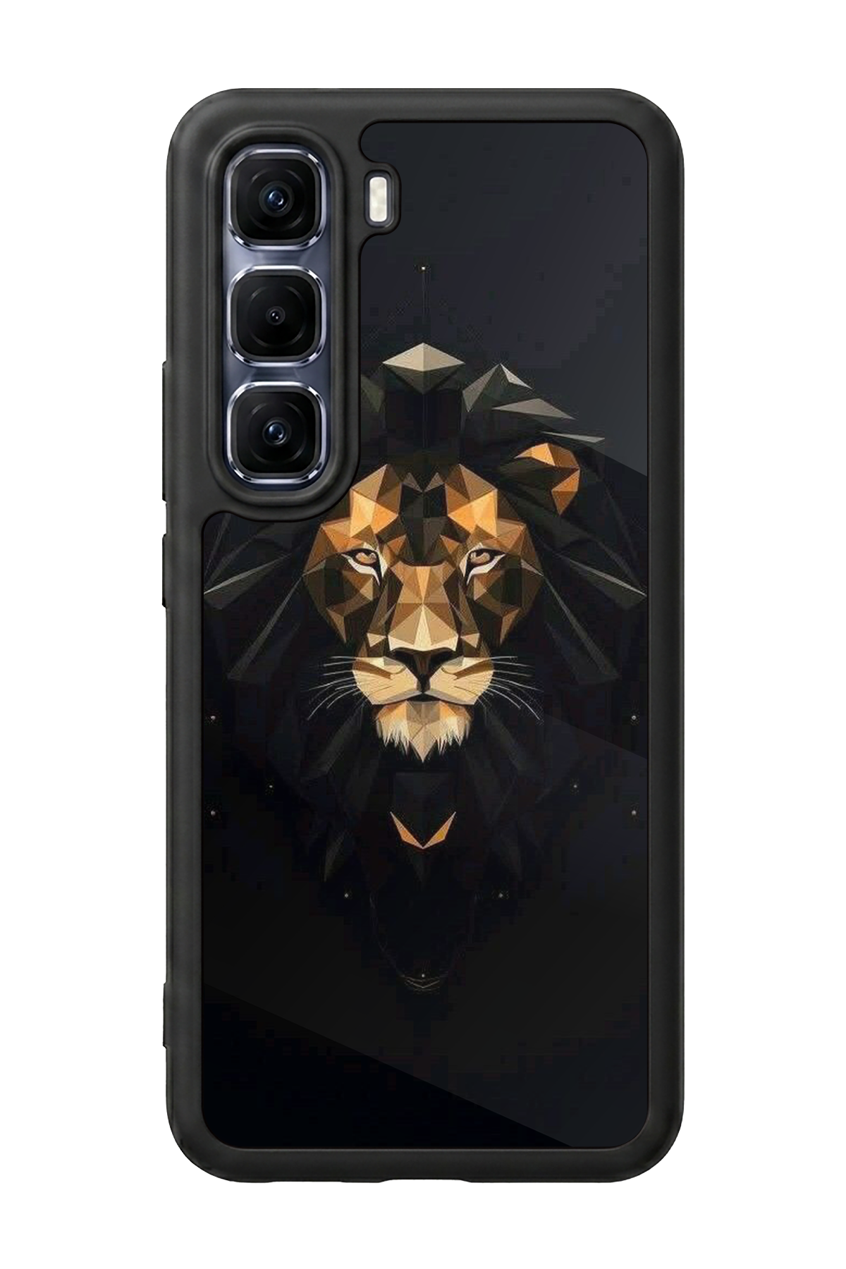 Infinix Hot 60 Pro Plus Uyumlu Aslan Tasarımlı Glossy Premium Kılıf