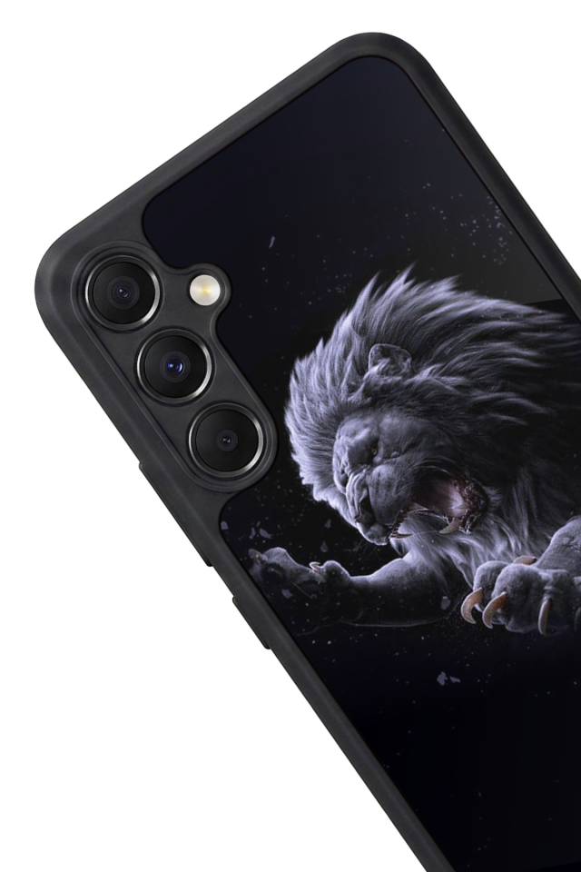 Samsung Galaxy A34 Uyumlu Aslan Tasarımlı Glossy Premium Kılıf